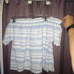 American eagle off the shoulder top